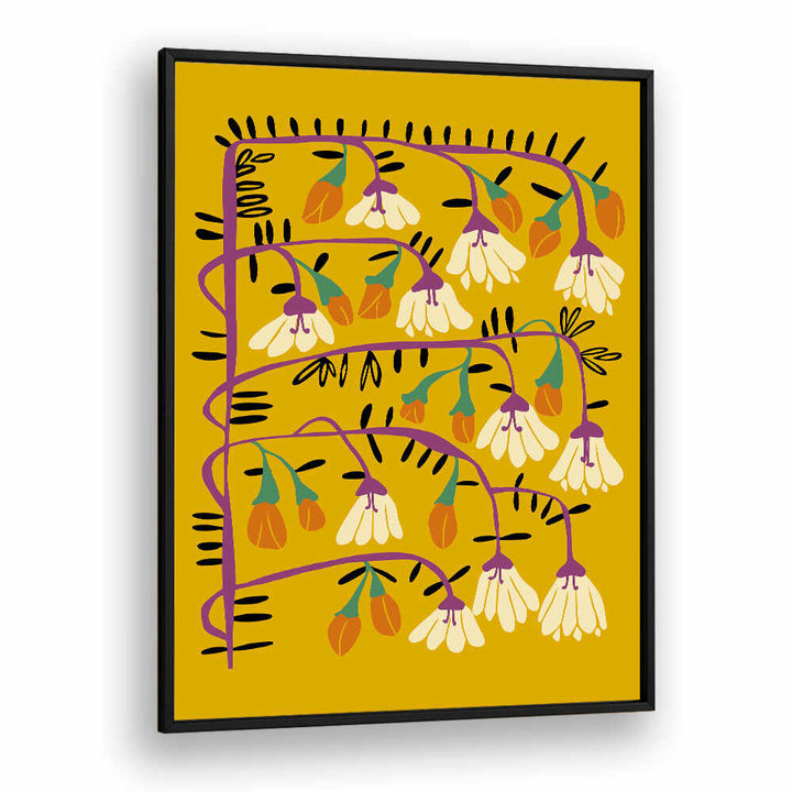 Vibrant MATISSE YELLOW, FLORAL FLOWER PAINTINGS showcasing intricate floral designs, perfect for brightening any space.