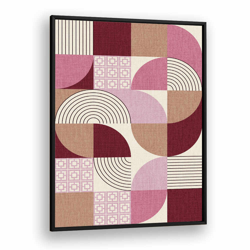 PALM SPRINGS DESERT SHAPES MAUVE , GEOMETRIC ART PRINTS
