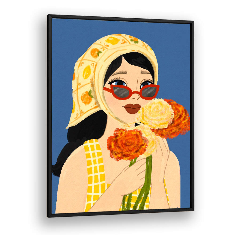SUMMER GIRL , PORTRAITS & FIGURATIVE ILLUSTRATIONS