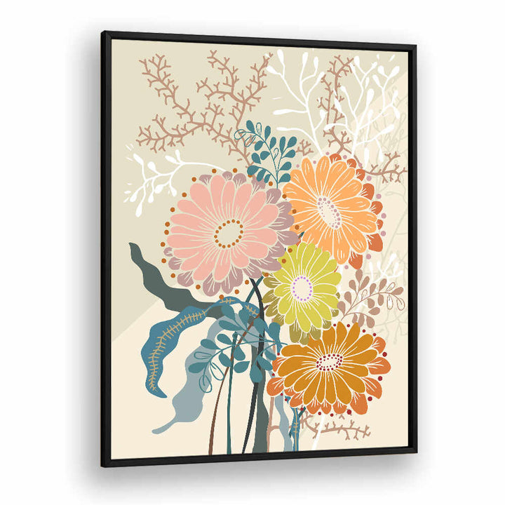 Vibrant SPRINGTIME I, FLORAL FLOWER PAINTINGS showcase bold blooms and delicate designs, perfect for any living space.
