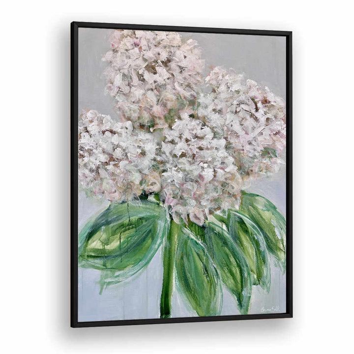 Stunning WHITE HYDRANGEA BLOOM, FLORAL FLOWER PAINTINGS, perfect for elevating your home decor with elegance.