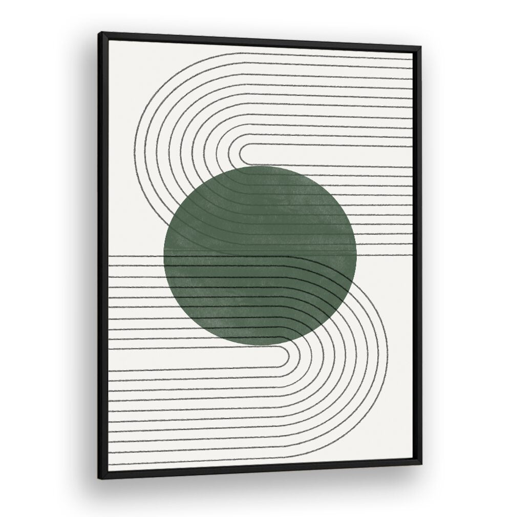 SAGE GREEN BALANCE NO.1, BOHO ART PAINTINGS feature soothing greens and lines for a tranquil living space.
