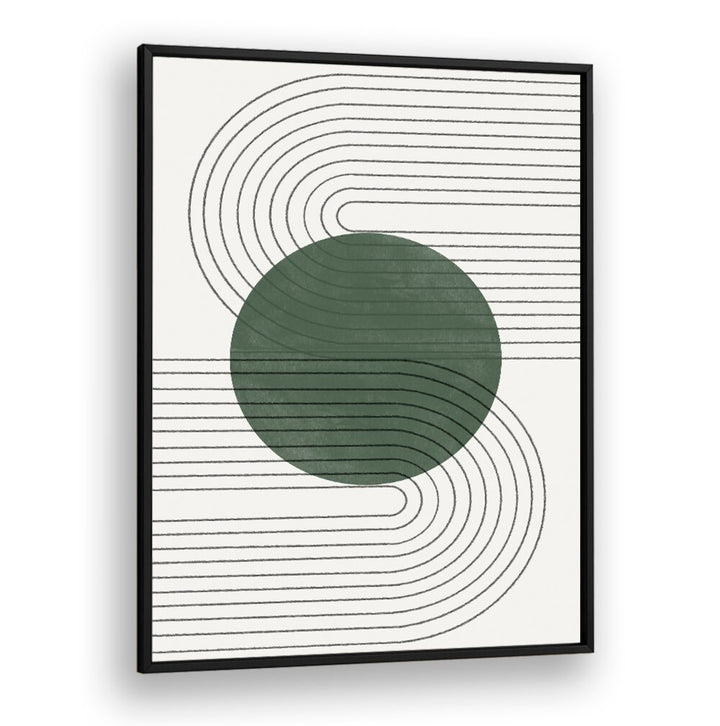 SAGE GREEN BALANCE NO.1, BOHO ART PAINTINGS feature soothing greens and lines for a tranquil living space.