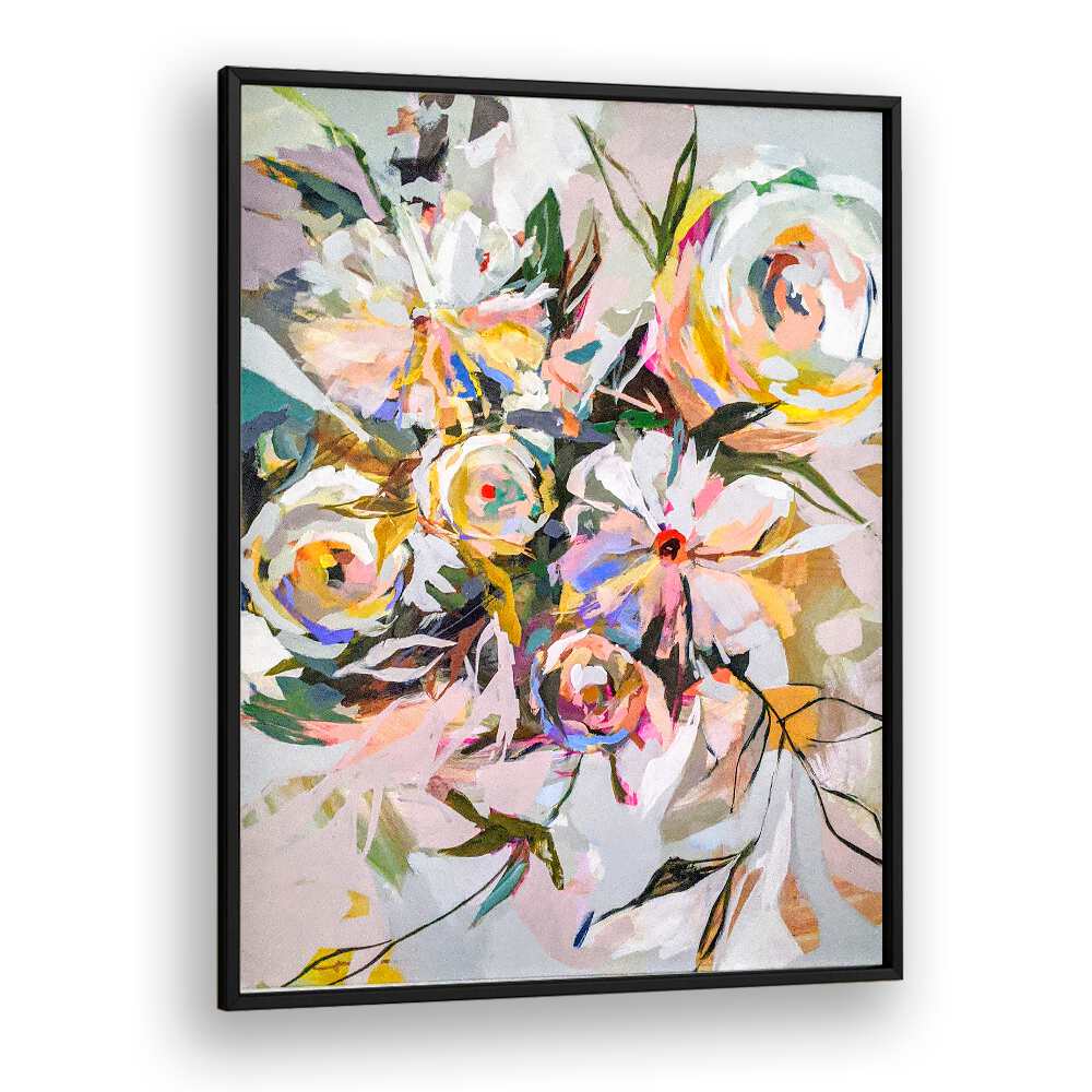 Stunning BEDROOM FLOWERS, FLORAL FLOWER PAINTINGS featuring vibrant abstract designs to enhance your space beautifully.