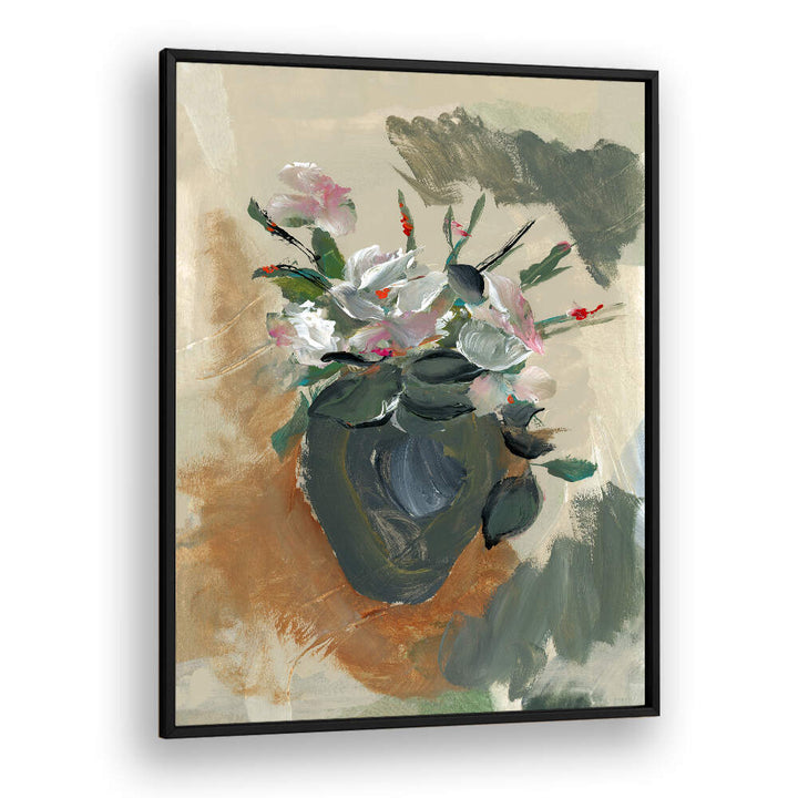 Stunning FIORI IN UN NO I, FLORAL FLOWER PAINTINGS showcasing blooming flowers in a beautiful vase. Perfect for any space.
