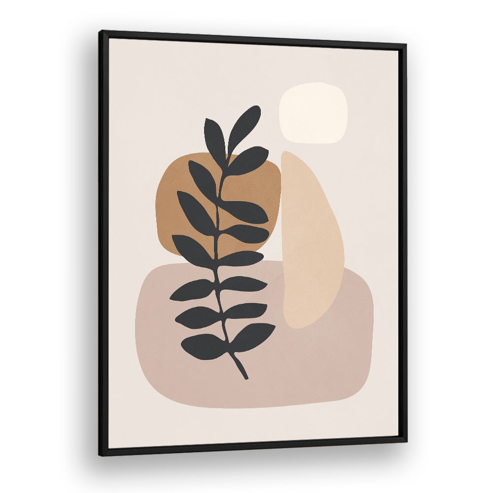Stylish ABSTRACT MINIMAL PLANT, BOHO ART PAINTINGS featuring earthy tones and minimalist design for elegant decor.