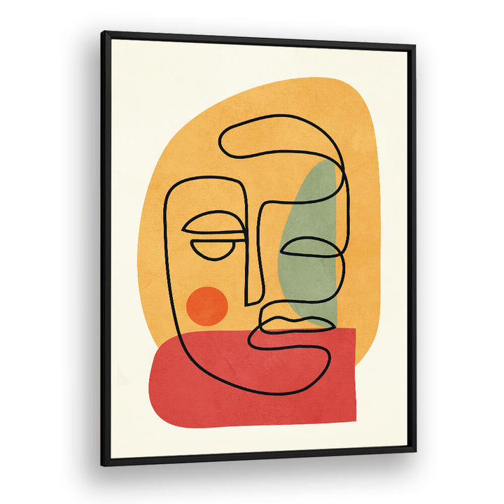 ABSTRACT FACES VIII , BOHO ART PAINTINGS