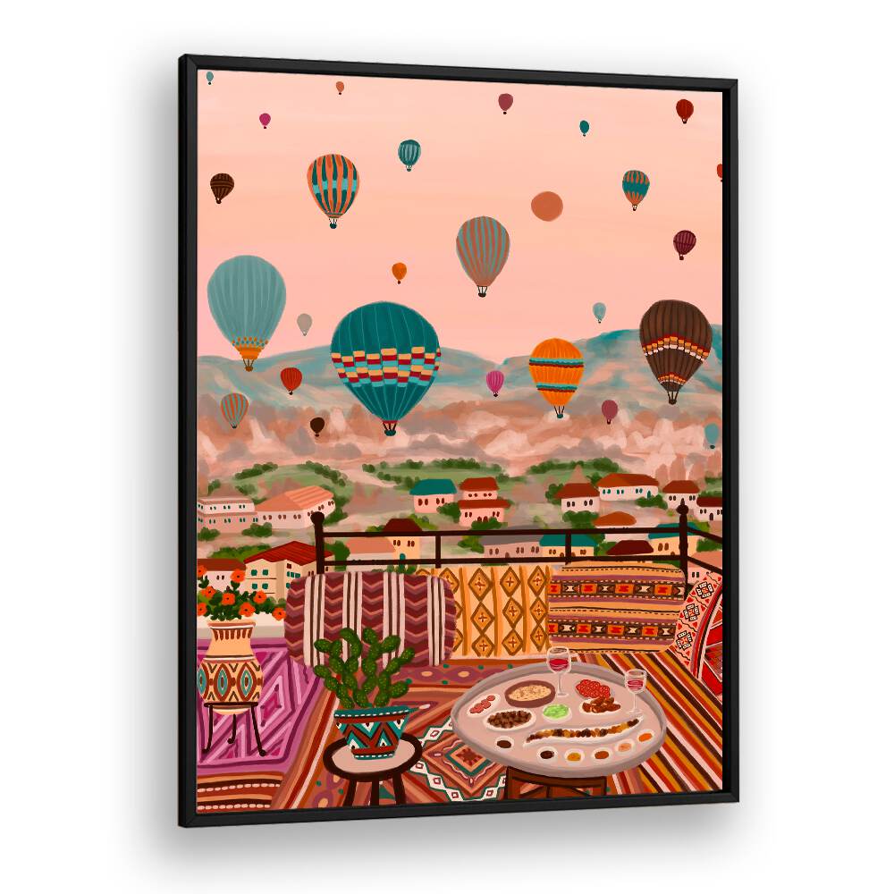 DREAMY BALLOON VISTA , TRAVEL POSTERS