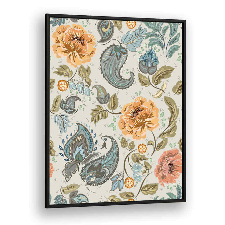 Elegant PAISLEY PATTERN II art print featuring intricate motifs, perfect for enhancing any room's decor. Ideal for pattern art prints.