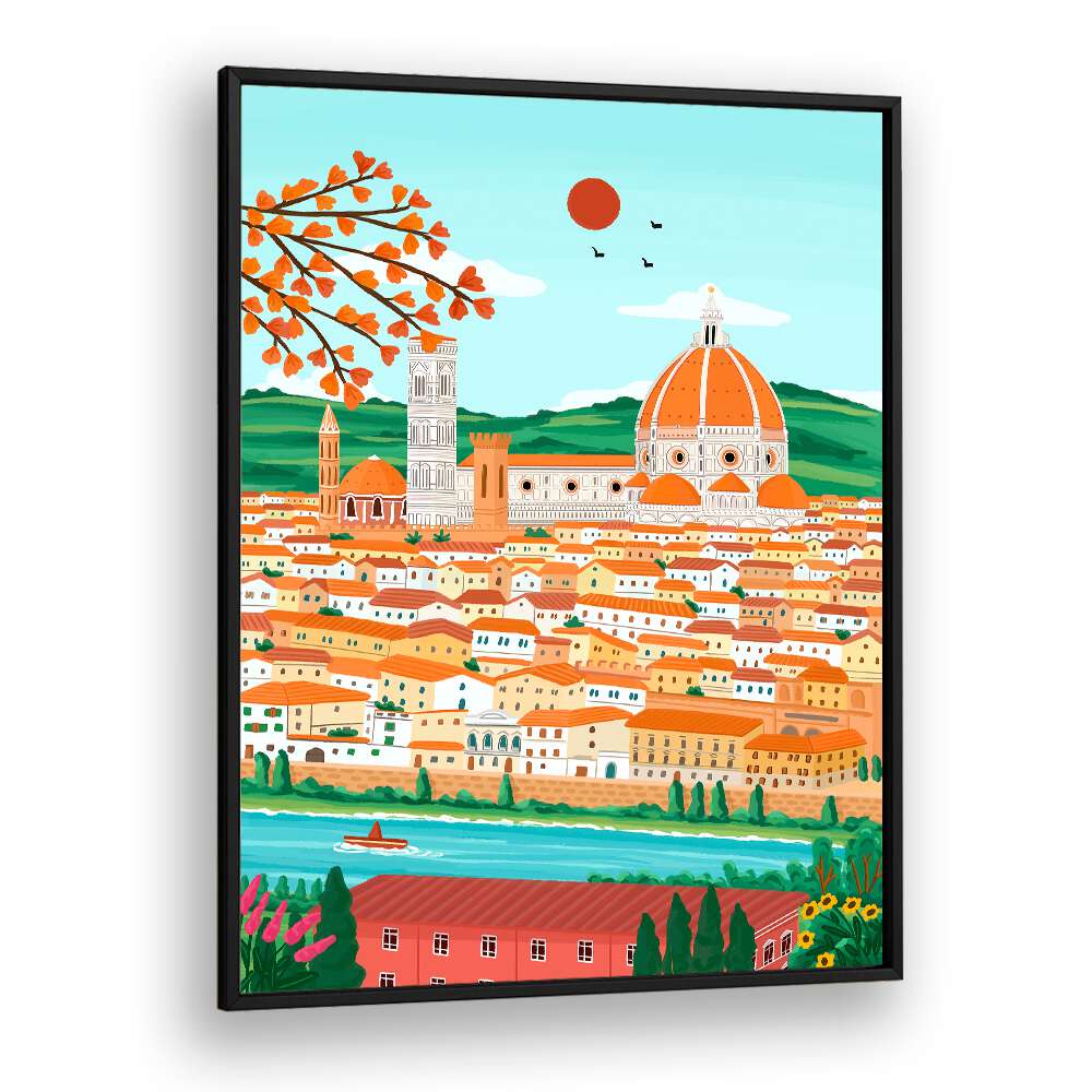 FLORENCE CITYSCAPE , TRAVEL POSTERS
