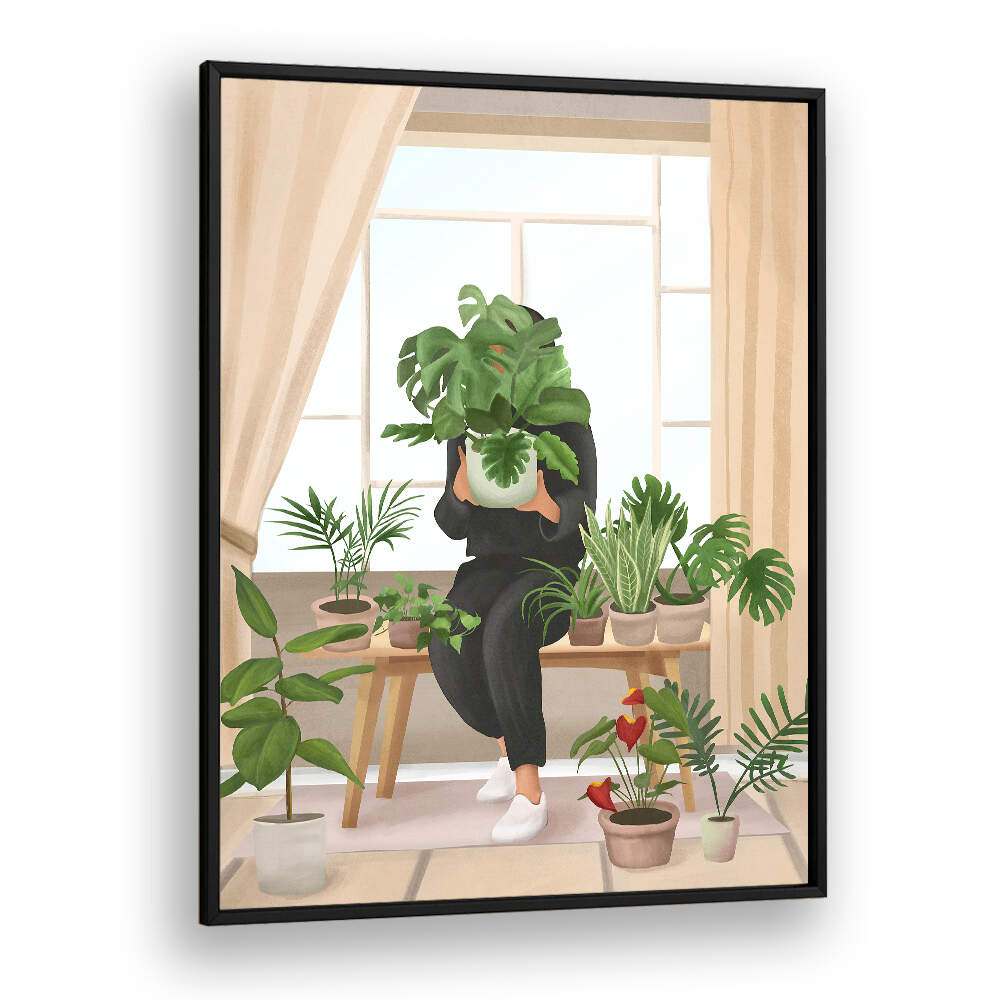 MY LITTLE GARDEN II , BOHO ART PAINTINGS