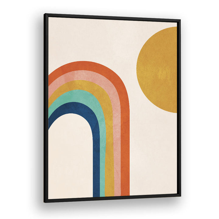 RETRO RAINBOW SUN , BOHO ART PAINTINGS