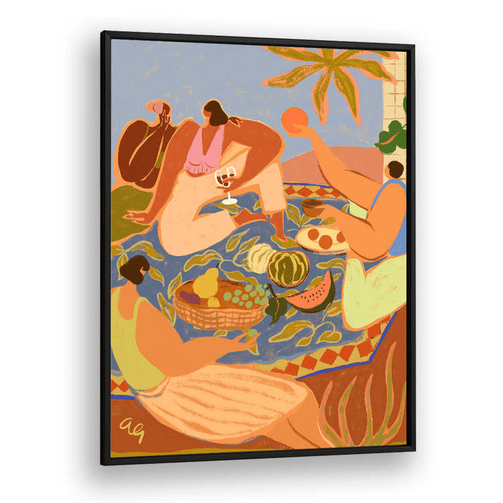 SUMMER PICNIC , PORTRAITS & FIGURATIVE ILLUSTRATIONS