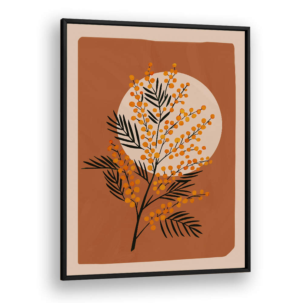 THE MIMOSA I , FLORAL FLOWER PAINTINGS