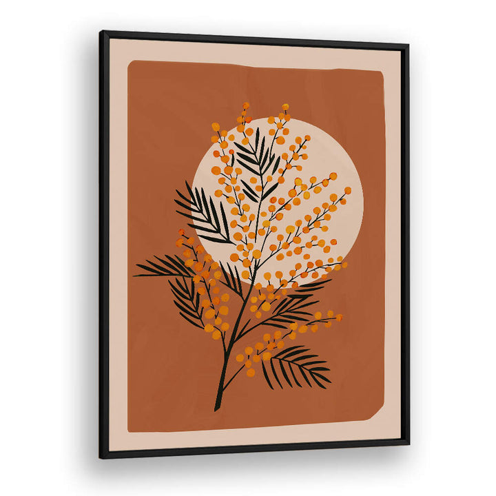 THE MIMOSA I , FLORAL FLOWER PAINTINGS