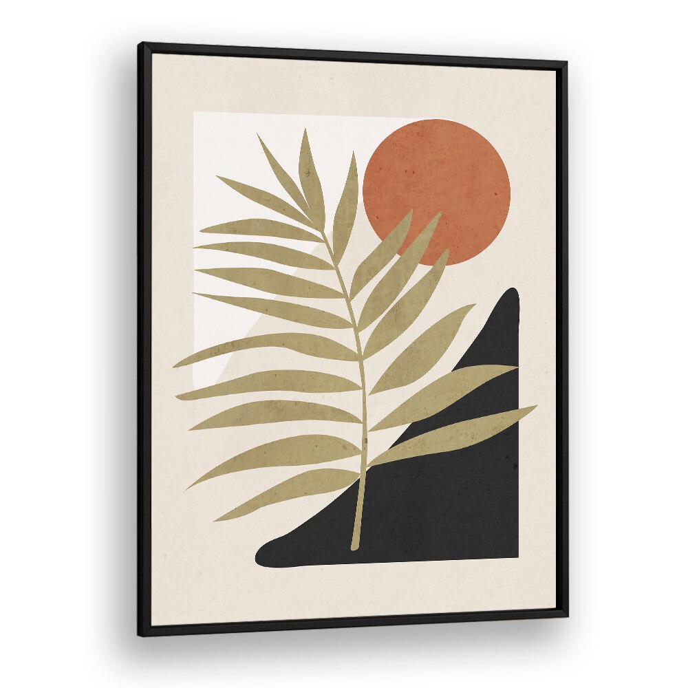 TROPICAL LEAF ABSTRACT ART, BOHO ART PAINTINGS featuring earthy tones and vibrant hues to enhance your boho decor.