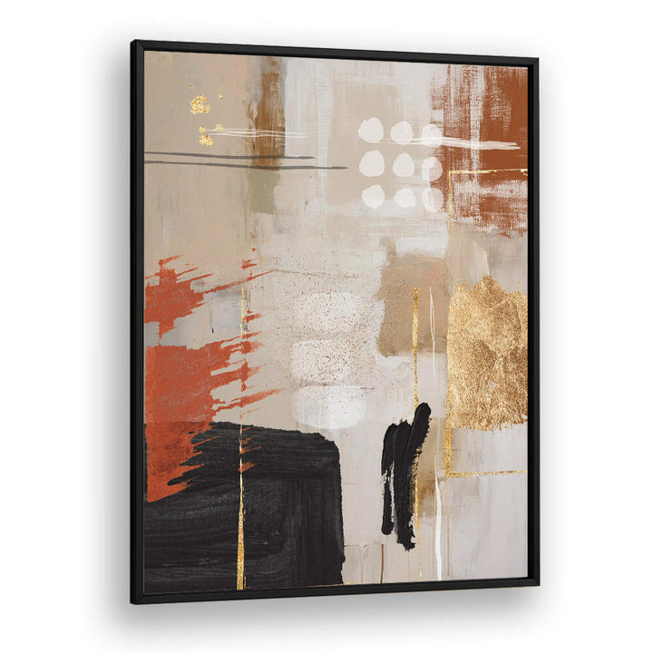 TERRACOTTA CHAOS I , BOHO ART PAINTINGS