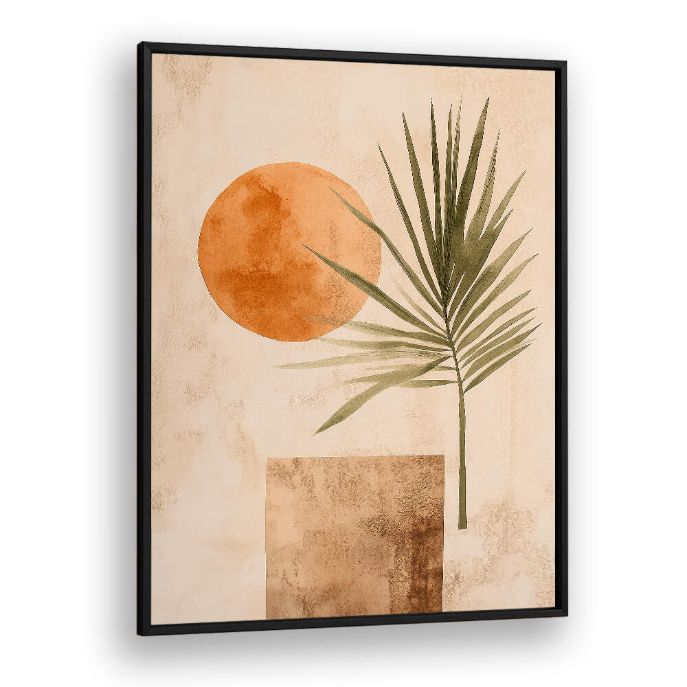SUNSET PALM SILHOUETTE , BOHO ART PAINTINGS