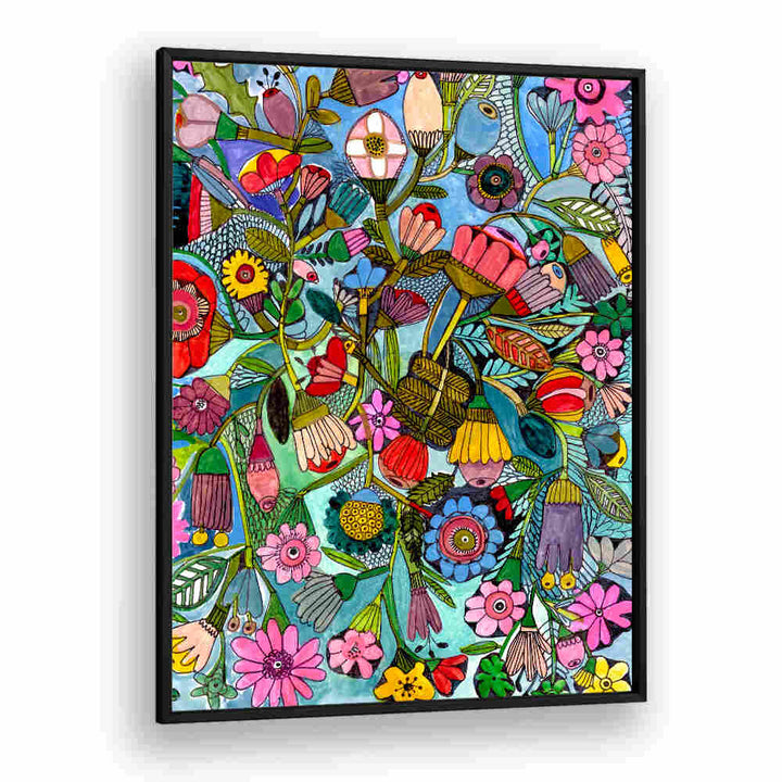 BLUEFLORAL , FLORAL FLOWER PAINTINGS