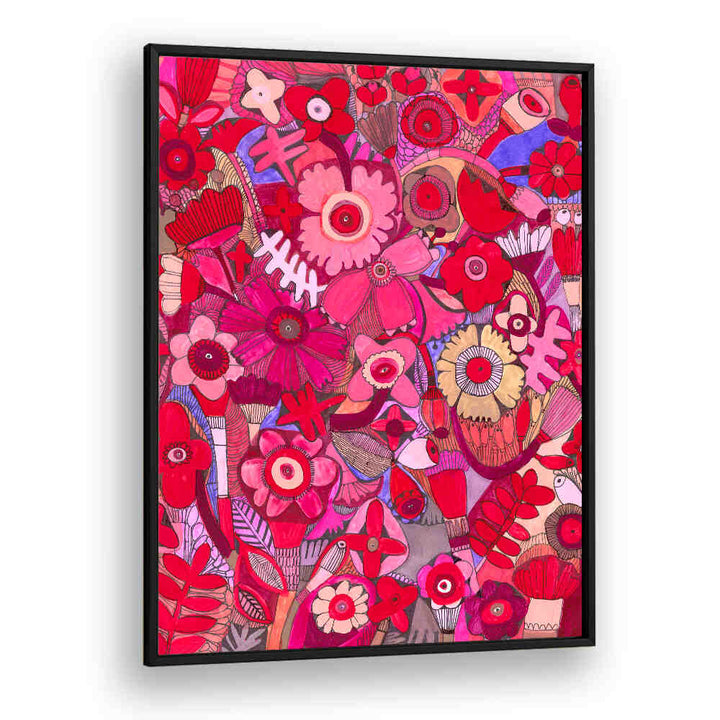 HOT PINK DELIGHT , FLORAL FLOWER PAINTINGS