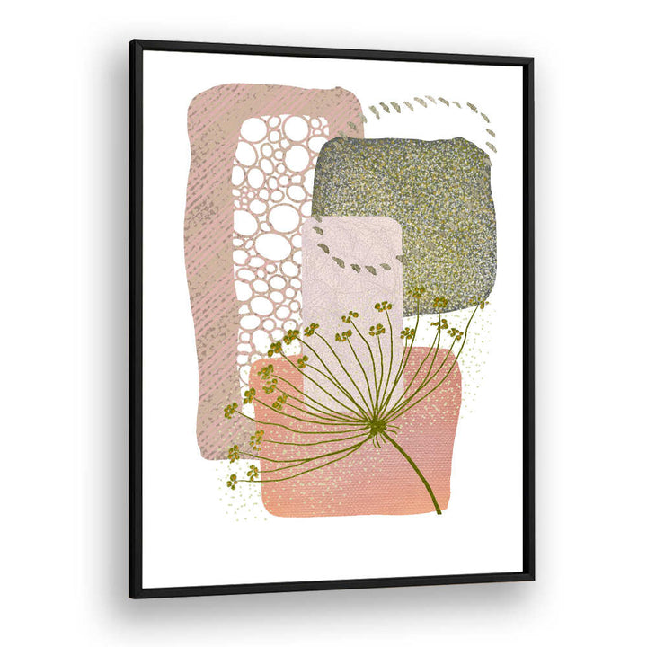 DELICATE PINK AND GREEN II , BOHO ART PAINTINGS