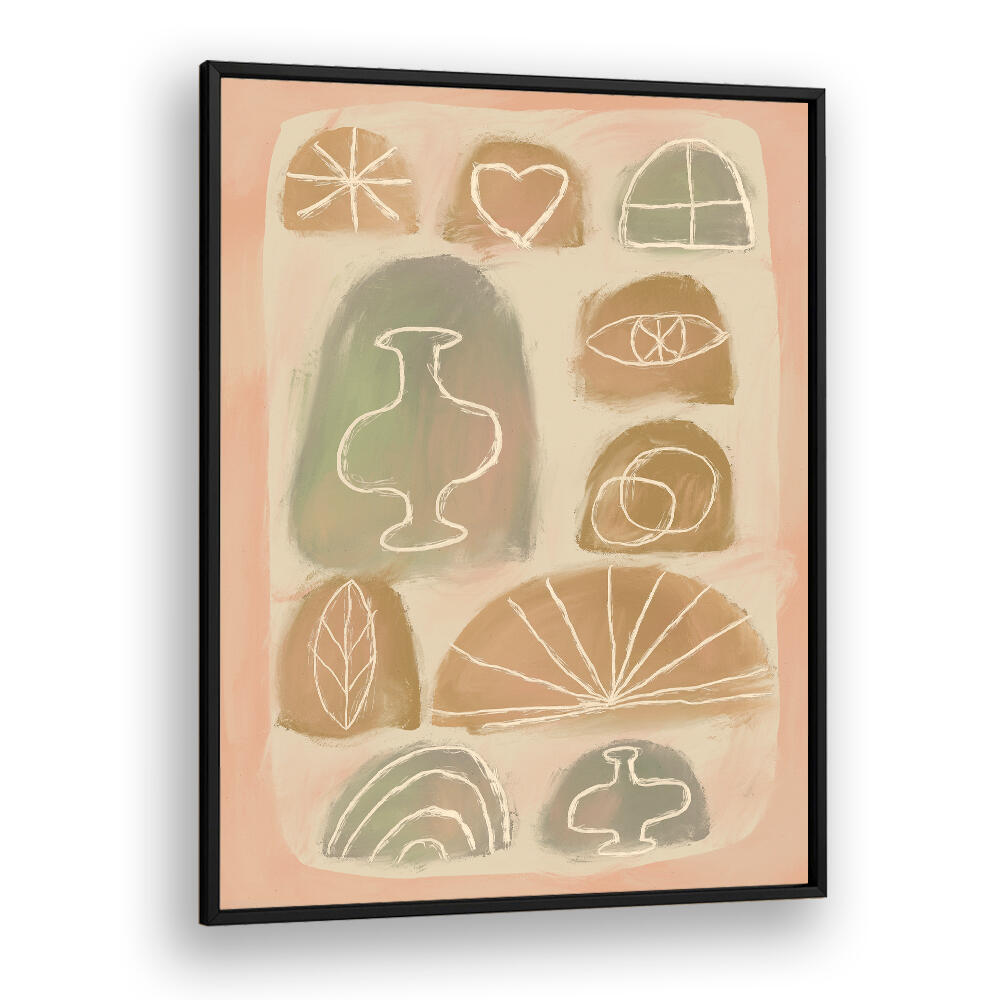 VASE LOVE , BOHO ART PAINTINGS