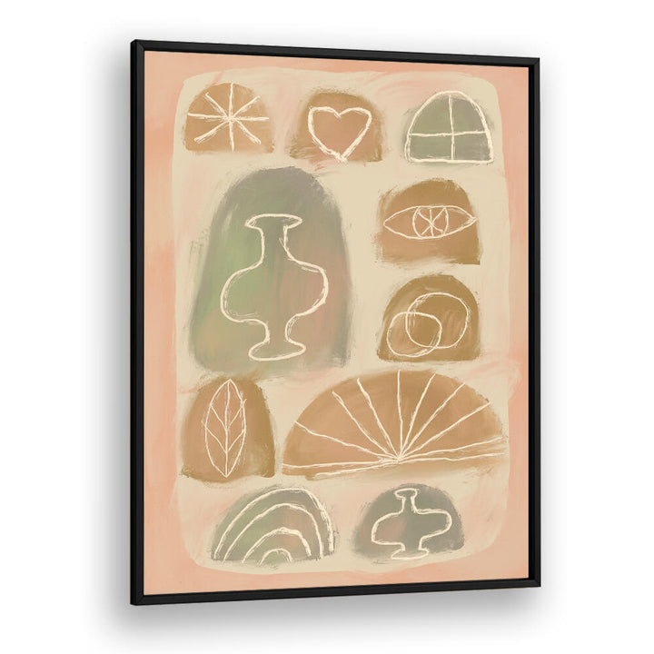 VASE LOVE , BOHO ART PAINTINGS