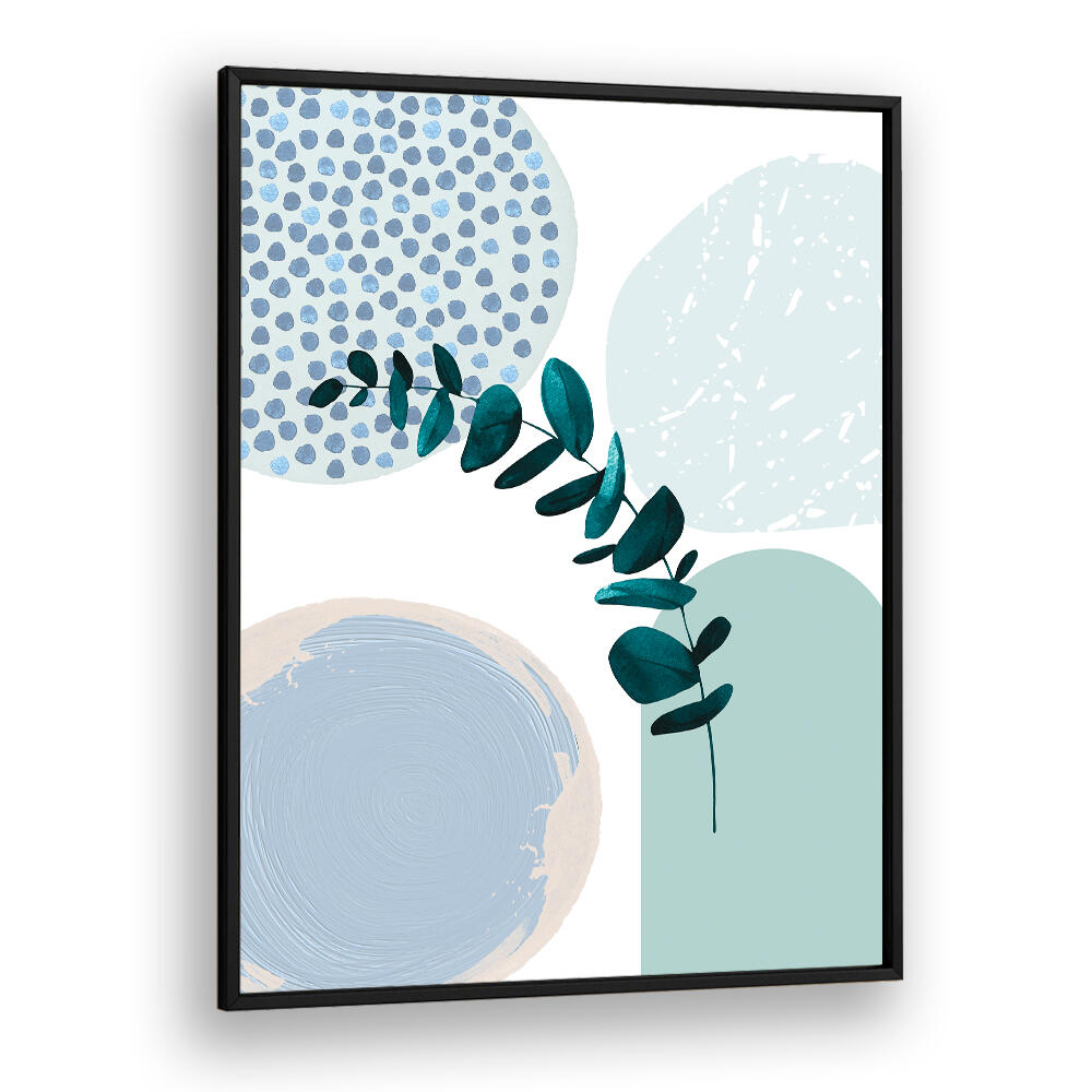 BLUE GREEN BOHO II , BOHO ART PAINTINGS