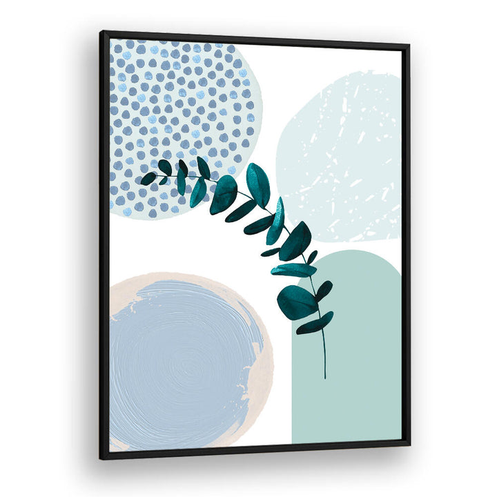 BLUE GREEN BOHO II , BOHO ART PAINTINGS