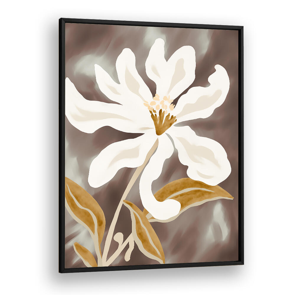 WHITE FLOWER PETALS , FLORAL FLOWER PAINTINGS