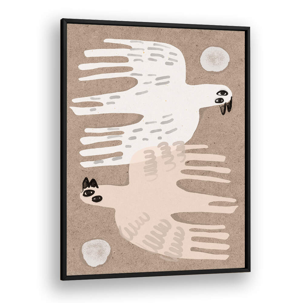 DUAL FLIGHT HARMONY , BOHO ART PAINTINGS