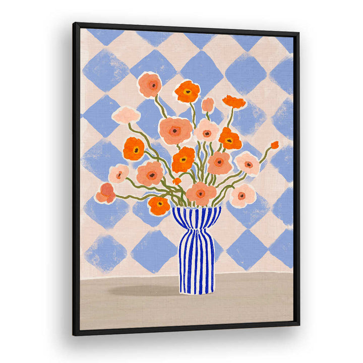 PAINTERLY POPPIES , FLORAL FLOWER PAINTINGS