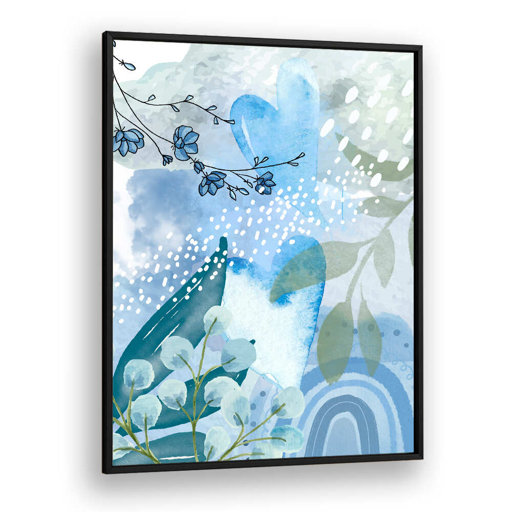 ICEBERG BLUE II , FLORAL FLOWER PAINTINGS