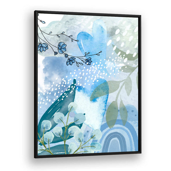 ICEBERG BLUE II , FLORAL FLOWER PAINTINGS