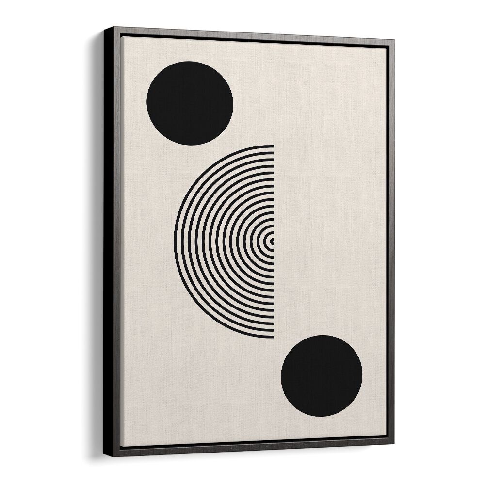 Stunning BLACK MOLE I, BOHO ART PRINTS featuring intricate black and white circles for modern elegance in your space.
