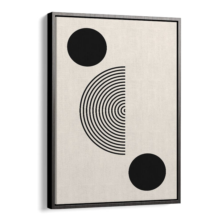 Stunning BLACK MOLE I, BOHO ART PRINTS featuring intricate black and white circles for modern elegance in your space.