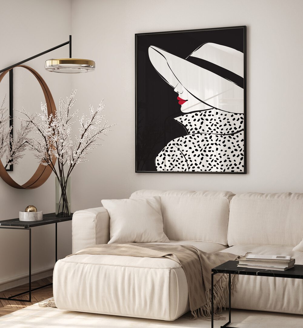 Stylish BLAIR, FASHION POSTERS artwork featuring a chic black and white portrait for modern wall decor.