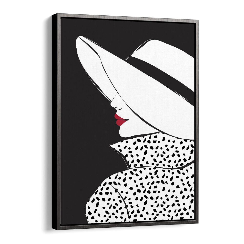 Stylish BLAIR fashion poster featuring a chic black and white portrait by Martina for elegant wall decor.