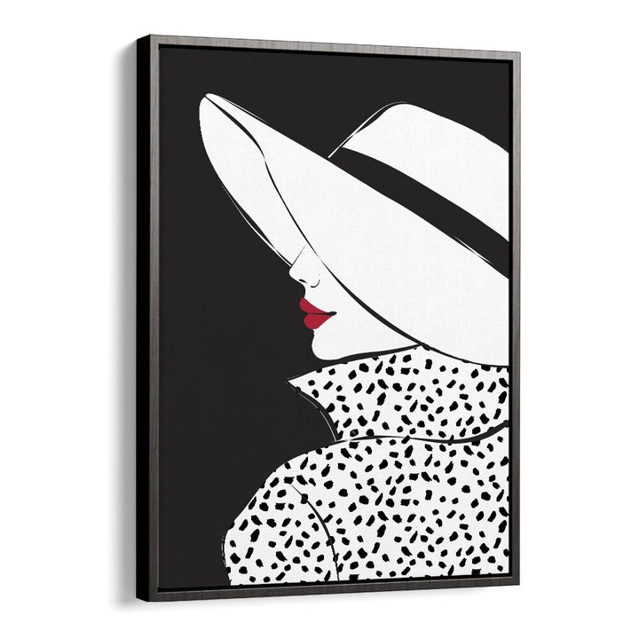 Stylish BLAIR fashion poster featuring a chic black and white portrait by Martina for elegant wall decor.