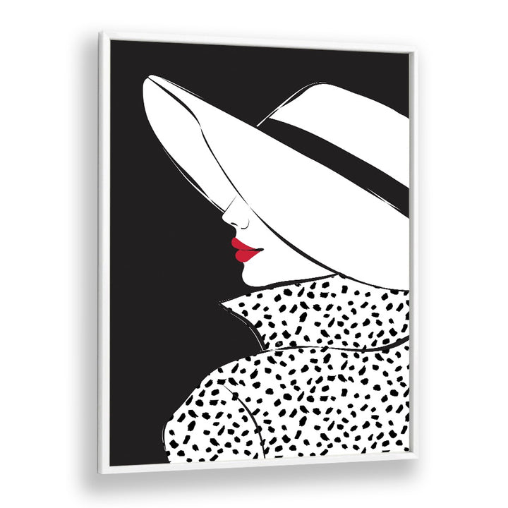 Stunning BLAIR, FASHION POSTERS artwork featuring a chic black and white portrait perfect for elegant home decor.