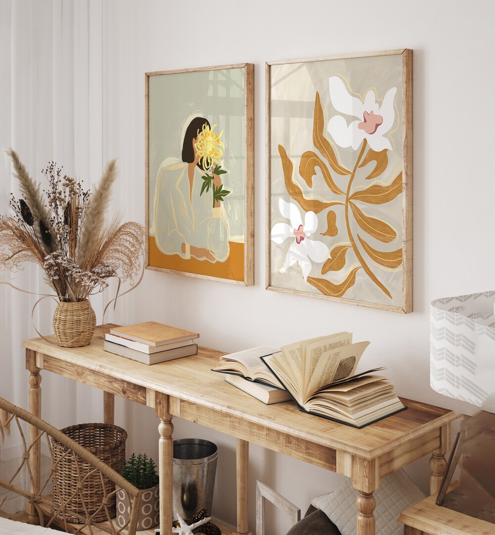 Enhance your decor with the BLLISFULLNESS SET, SET OF 2 PAINTINGS, showcasing joy and tranquility beautifully.
