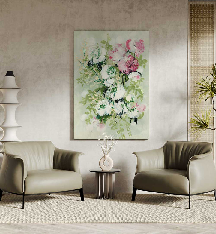 BLOOMING WHIRL , FLORAL FLOWER PAINTINGS