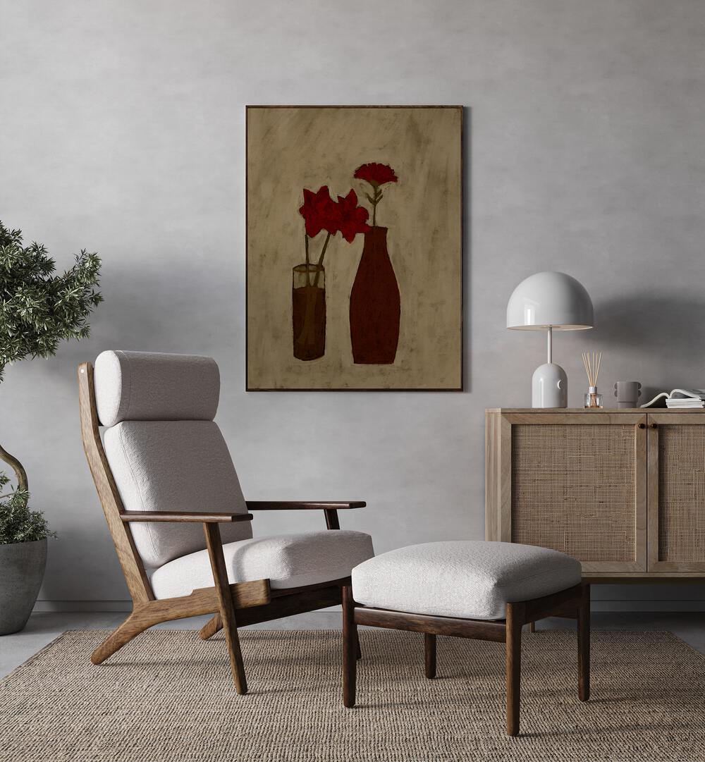 Stylish interior featuring BLOSSOM BLEND, FLORAL FLOWER PAINTINGS, perfect for enhancing your space.