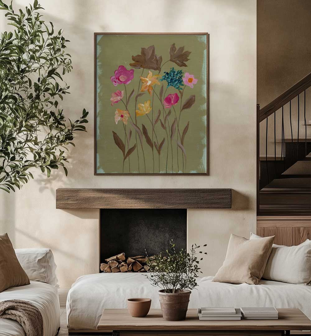 BLUSH IN BLOOM , FLORAL FLOWER PAINTINGS