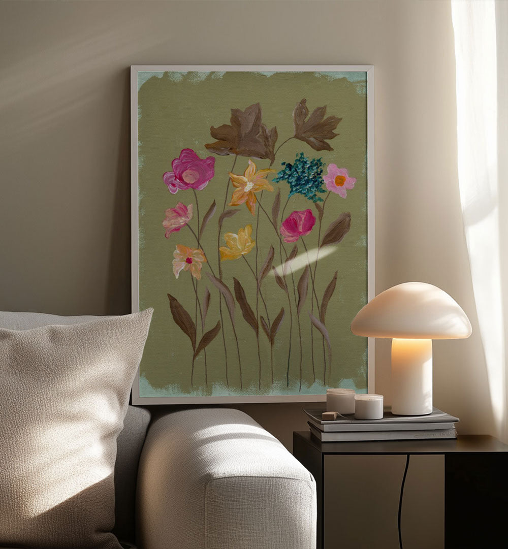 BLUSH IN BLOOM , FLORAL FLOWER PAINTINGS