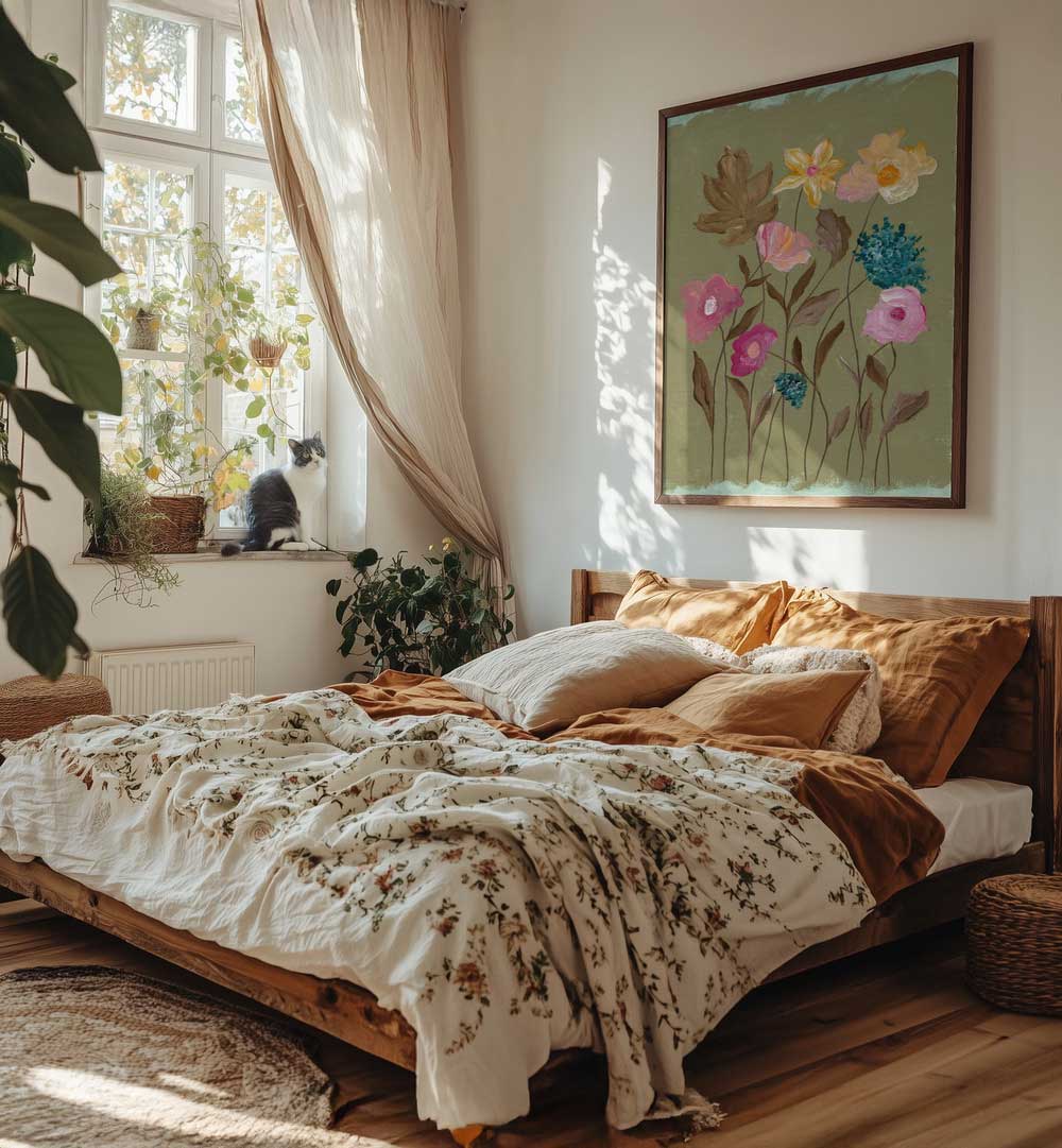 BLUSH IN BLOOM II , FLORAL FLOWER PAINTINGS