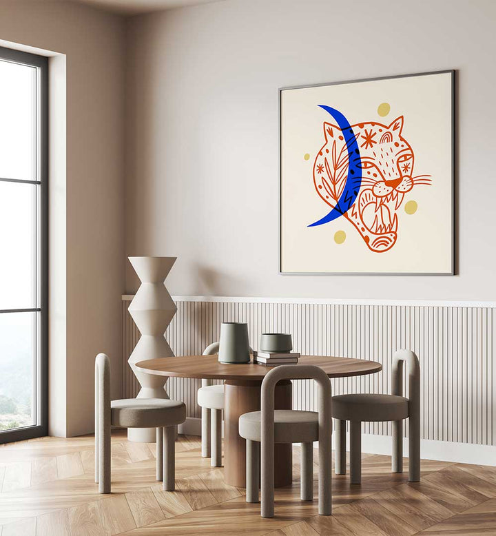 BOHO TIGER II , BOHO ART PAINTINGS