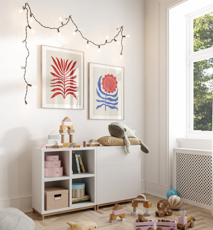 Brighten your space with the BOLD BOTANICALS SET, SET OF 2 PAINTINGS, showcasing vibrant nature-inspired art.