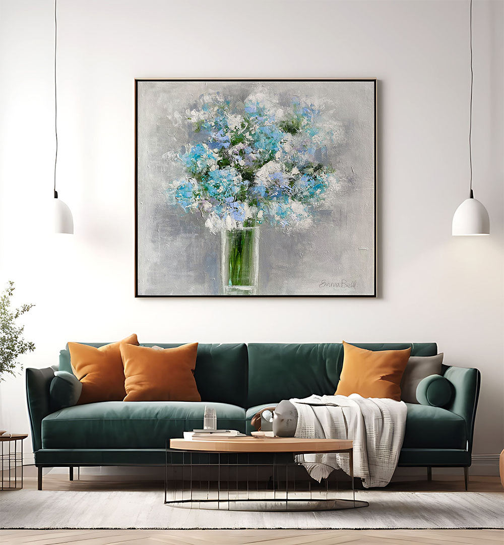 Stunning BOUQUET OF FLOWERS IN A GLASS, FLORAL FLOWER PAINTINGS that enhance your living space with vibrant beauty.