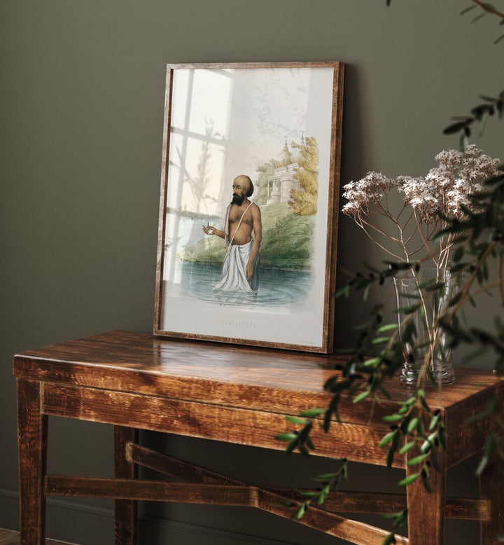Brahmin's First Ceremony, Indian Art Paintings showcasing rich cultural heritage by Sophie Charlotte Belno.
